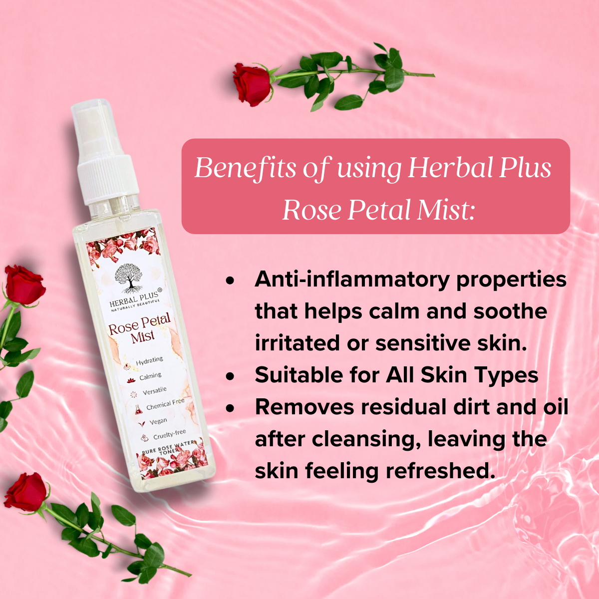 Herbal Plus Rose Petal Mist
